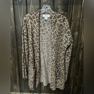 Cashmere Leopard Cardigan